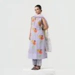Applique Hand Block Print Shalwar Kameez