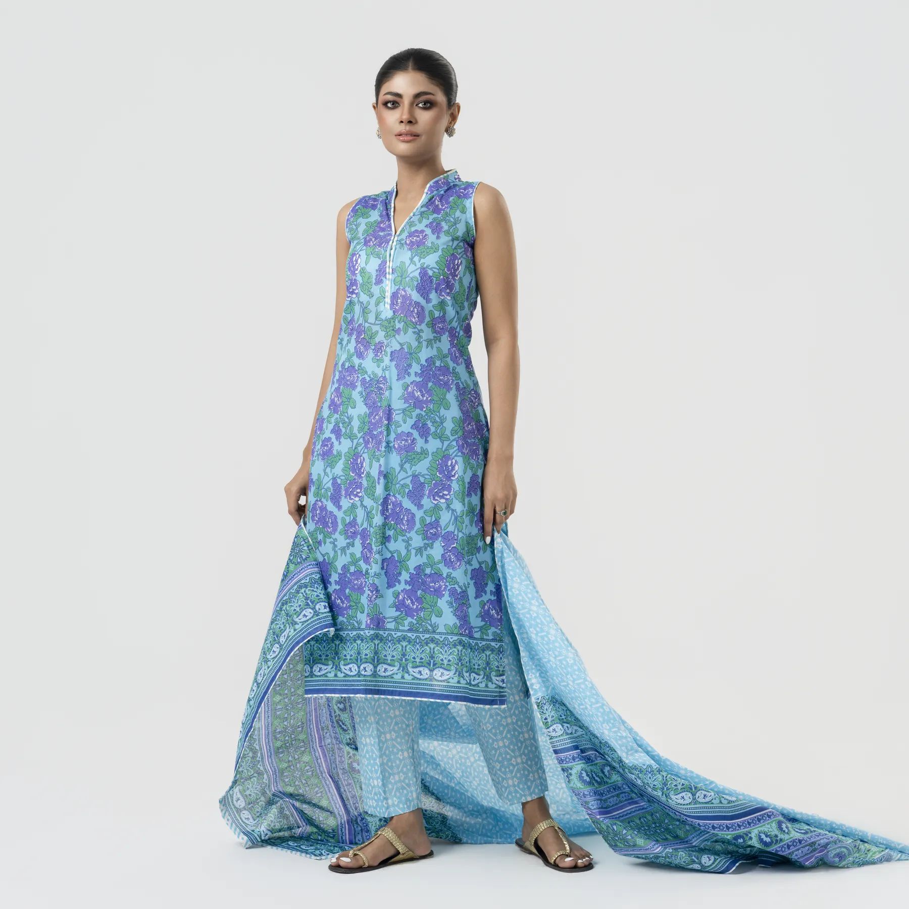 RL-66a Screen Print Shalwar Kameez - Image 1