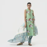 Applique Hand Block Print Shalwar Kameez