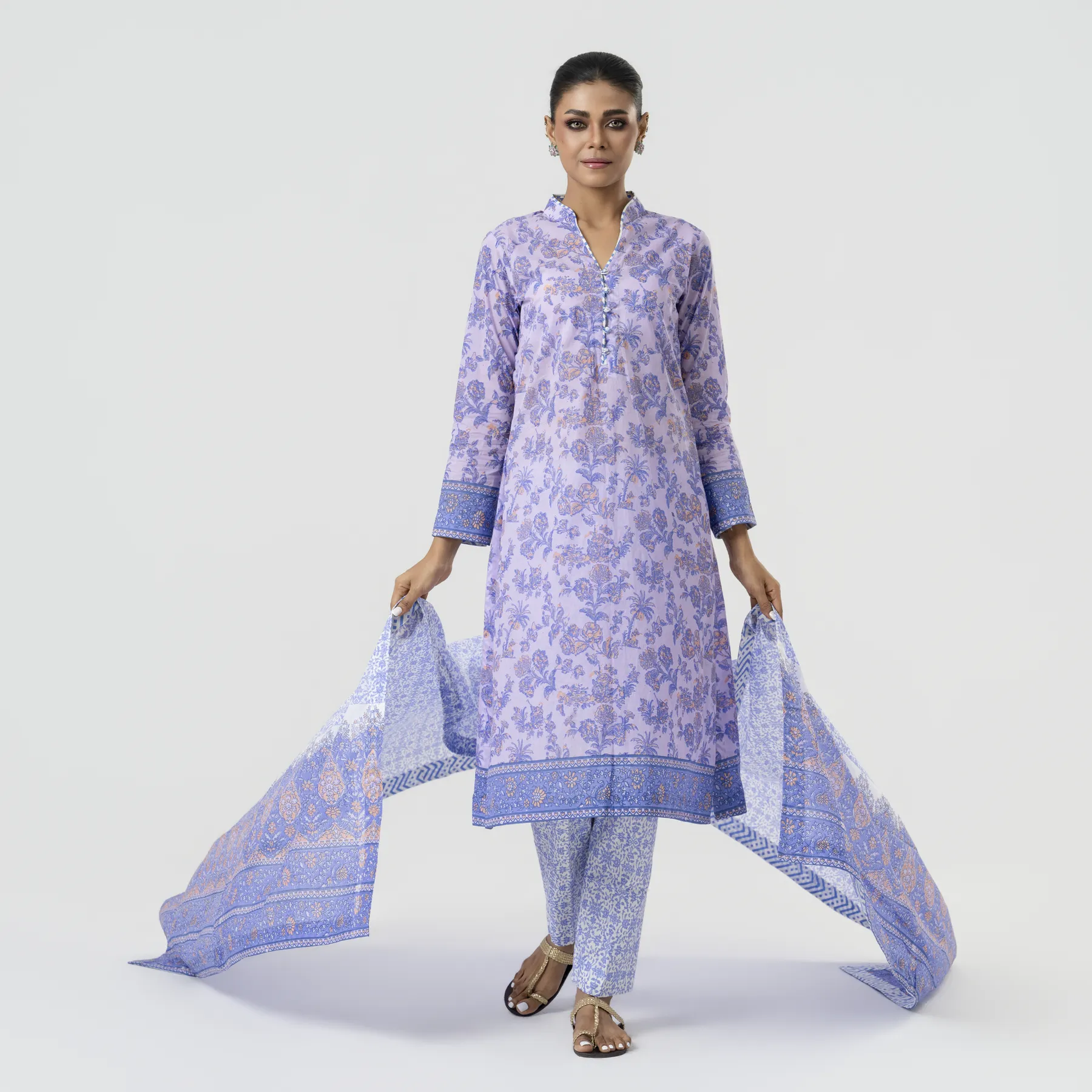 RL-90a Screen Print Shalwar Kameez - Image 1